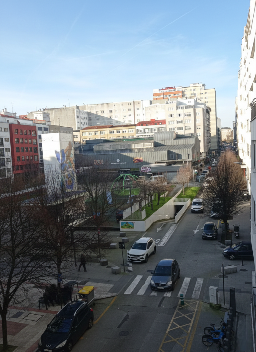 vistas hacia la plaza
